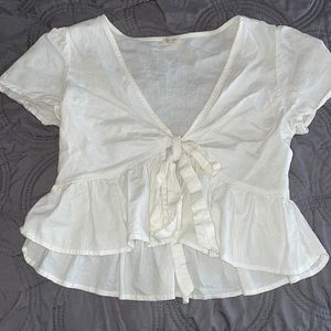 John Galt white tie shirt